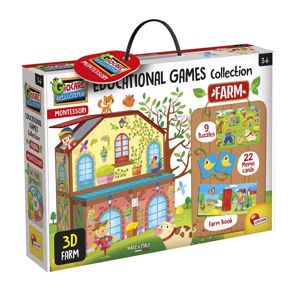 Lisciani EX72736 Educational Game Collection-Farm