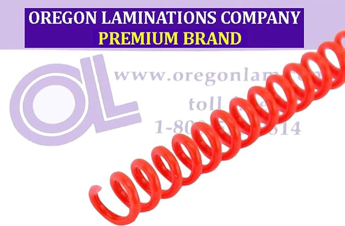 Amazon.com : Spiral Coil Binding Spines 8mm (5/16 x 12) 4:1 [pk of 100