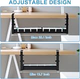 Melopr Under Desk Wire Management Tray 12.7-20.1in Retractable Cable Organizer view 4