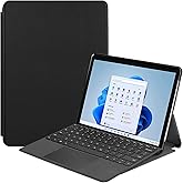 Gylint Case for Microsoft Surface Pro 8, Multiple Angle Polyester Slim Light Shell Case Cover for Microsoft Surface Pro 8 13" Tablet,Compatible with Type Cover Keyboard Black