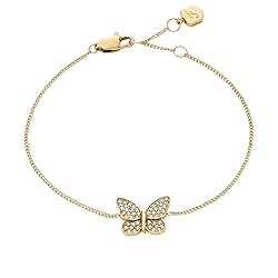 Fossil Women's Sutton Pavé Butterfly Gold-Tone