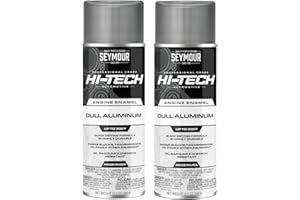 STANIOS INDUSTRIAL SUPPLY STANIOS Hi-Tech EN-71 Dull Aluminum Engine Enamel Spray Paint – 12 oz (2-Pack) | High-Temp Automotive Coating for Engines & Transmissions