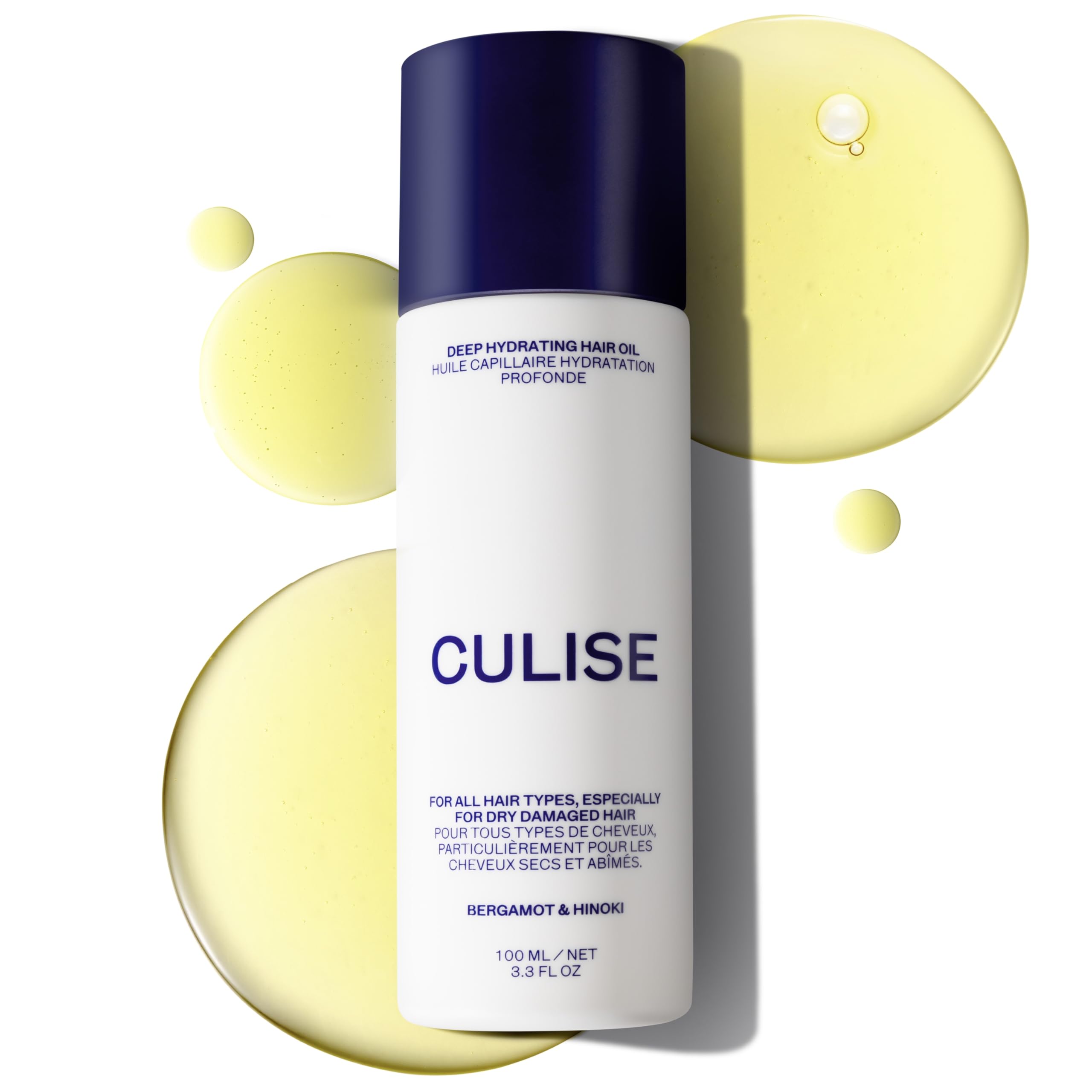 Photo 1 of CULISE Korean Deep Hydrating Hair Oil for Dry Damaged Hair - Frizz Control, Heat Protectant, Adds Shine, Split Ends Repair - Lightweight Nourishing Oil for Curly, Wavy, Fine, Korean Care, 3.3 Fl Oz