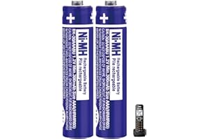 OSIM 2Pack BK-30AAABU Ni-MH AAA Rechargeable Batteries 300mah AAA Ni-MH Rechargeable Batteries 1.2V for Panasonic Cordless Phones, Remote Controls, Electronics