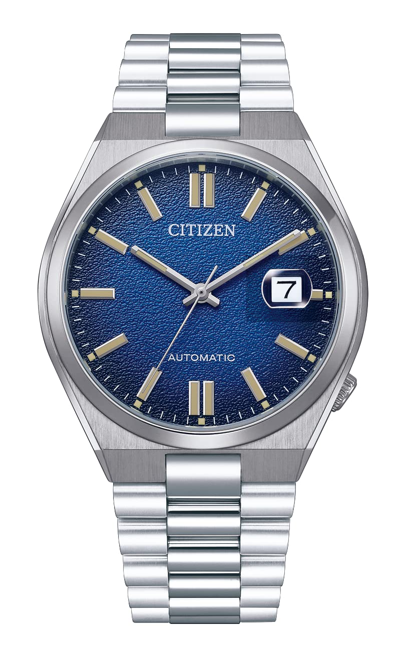 CITIZEN Tsuyosa Mechanical Sapphire Glass Cami Blue Watch NJ0151-88L, Blue, Bracelet, blue, Bracelet