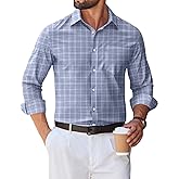 COOFANDY Mens Casual Long Sleeve Shirts Slim Fit Button Down Shirt