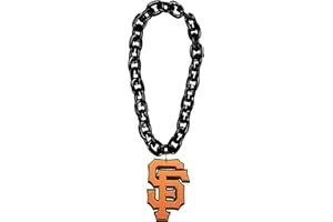 FANFAVE San Francisco Giants 3D Fan Chain Necklace - Black Chain
