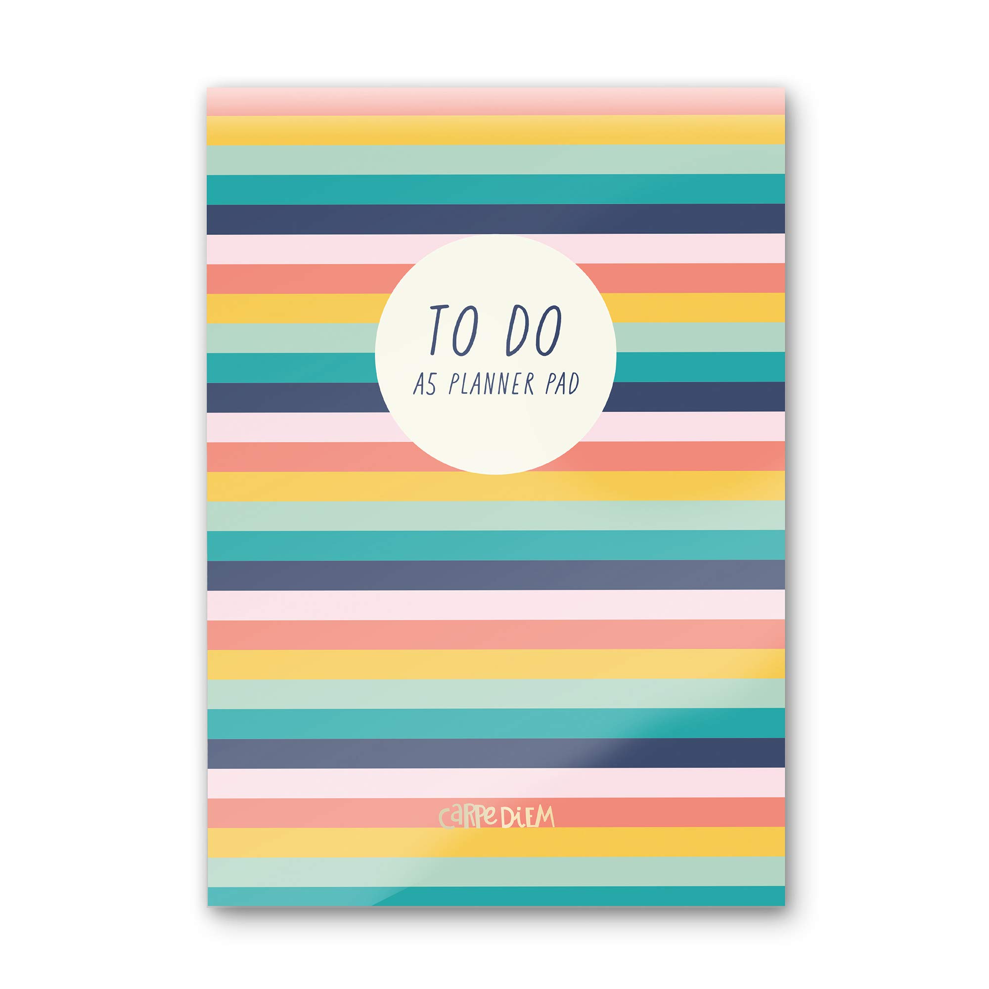 Pukka Pad, Carpe Diem A5 Daily Planner, Ballerina Pink/Bold Stripes