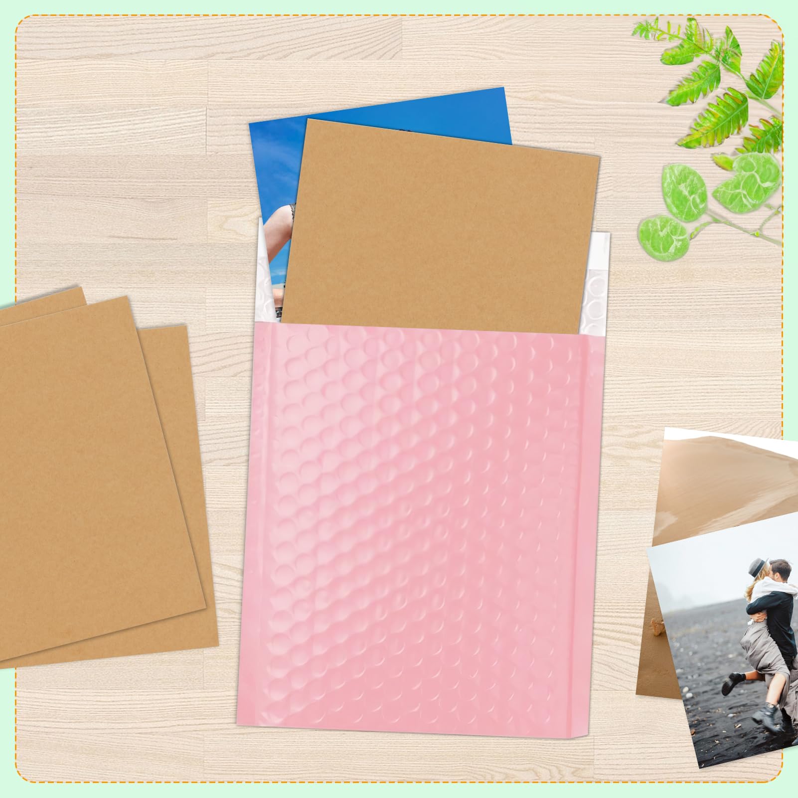 HORLIMER 100 Pack 8.5x11 Chipboard Sheets, Kraft Cardboard for Shipping, Book Binding, DIY Crafts