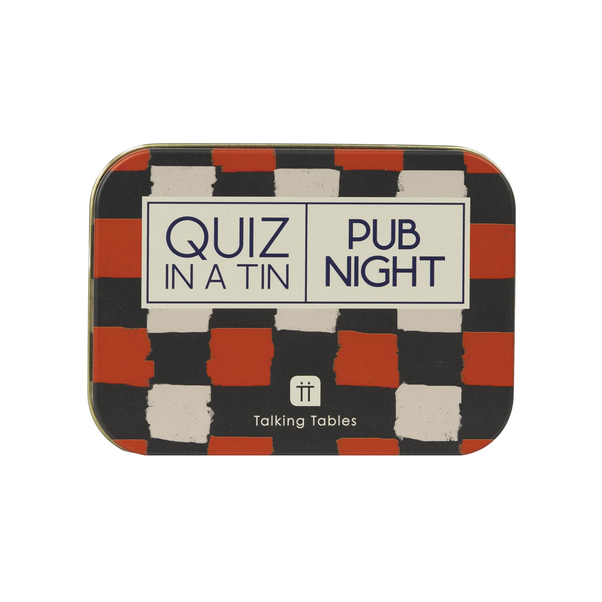 QUIZ IN A TIN Pub Night Quiz Game Trivia Card Travel Game for Adults, 200 Questions Double Sided Cards Pub Themed Nights, Portable Pocket Size Fun for Friends, Ages 14+, PLASTIC FREE
