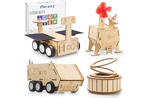 PORAXY STEM Kits for Kids Ages 8-10, 4 Set STEM Projects, Toys for Age 8-13, Science Experiment Activities Building Craft Kits, Engineering Toy, Gifts for Boys Girls 8 9 10 11 12 13 Years Old