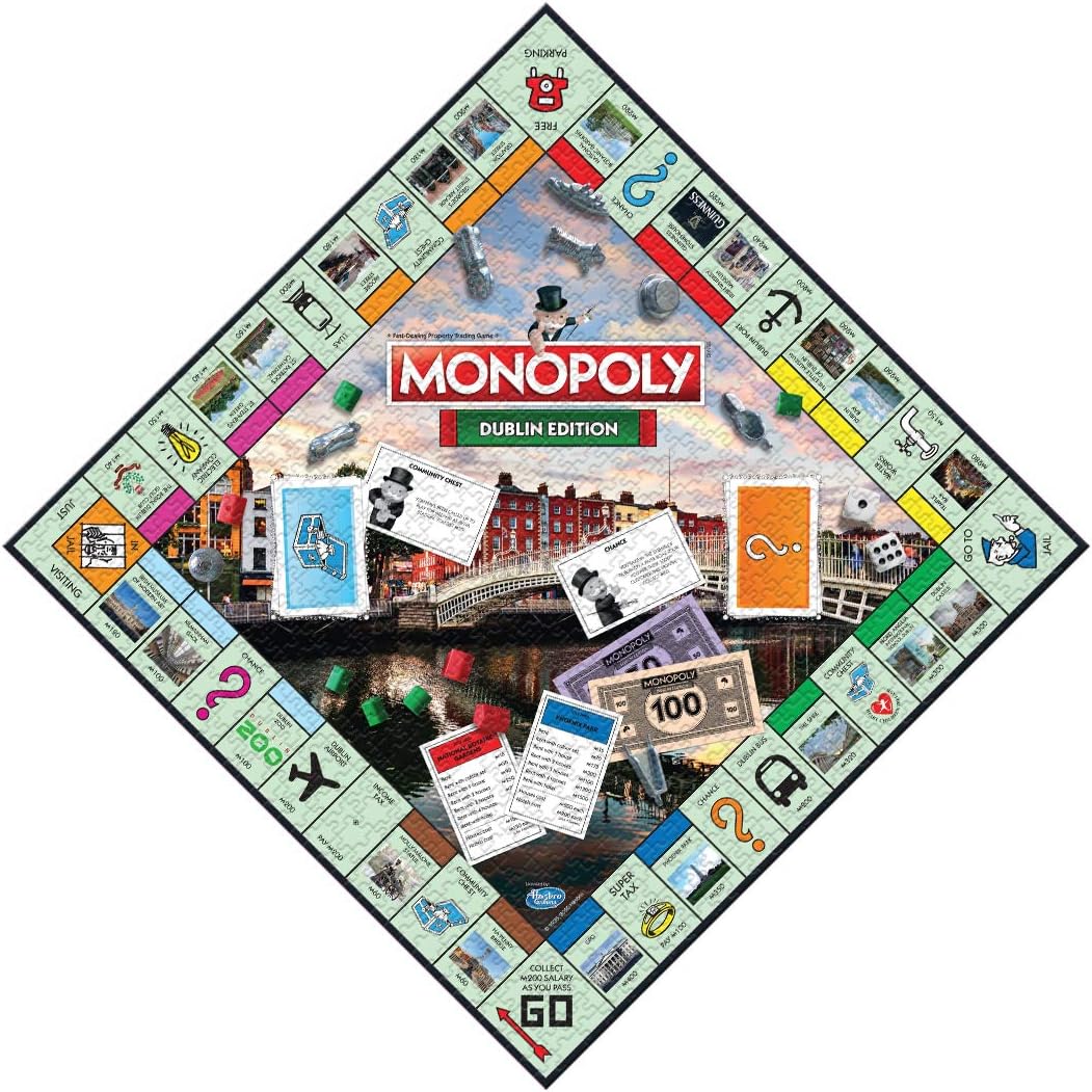 Winning Moves Dublin Monopoly 1000 Piece Jigsaw Puzzle Game, inspired by the Dublin Monopoly board game, gift and toy for ages 10 plus - Image 3