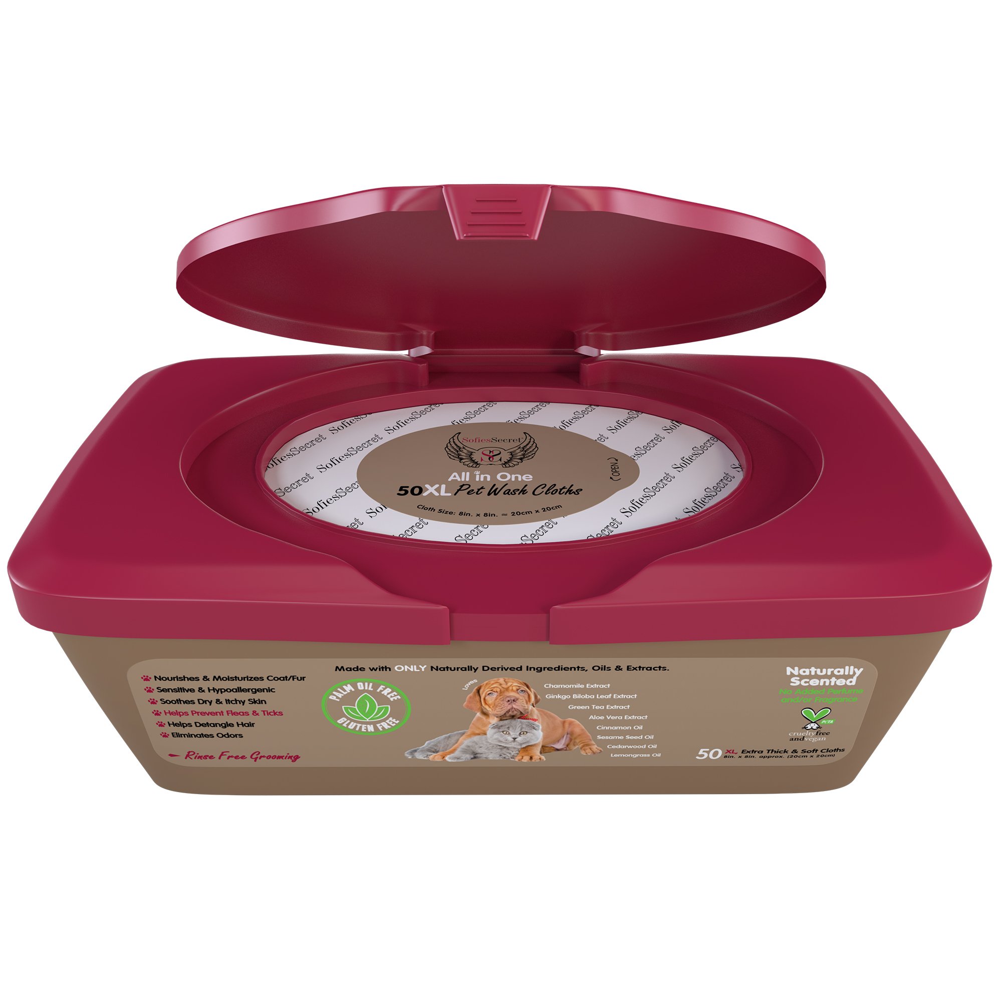 SofiesSecret XL PET WIPES for Dogs+Cats All in One Grooming, Tub 100 Count, 100 635635772031 eBay