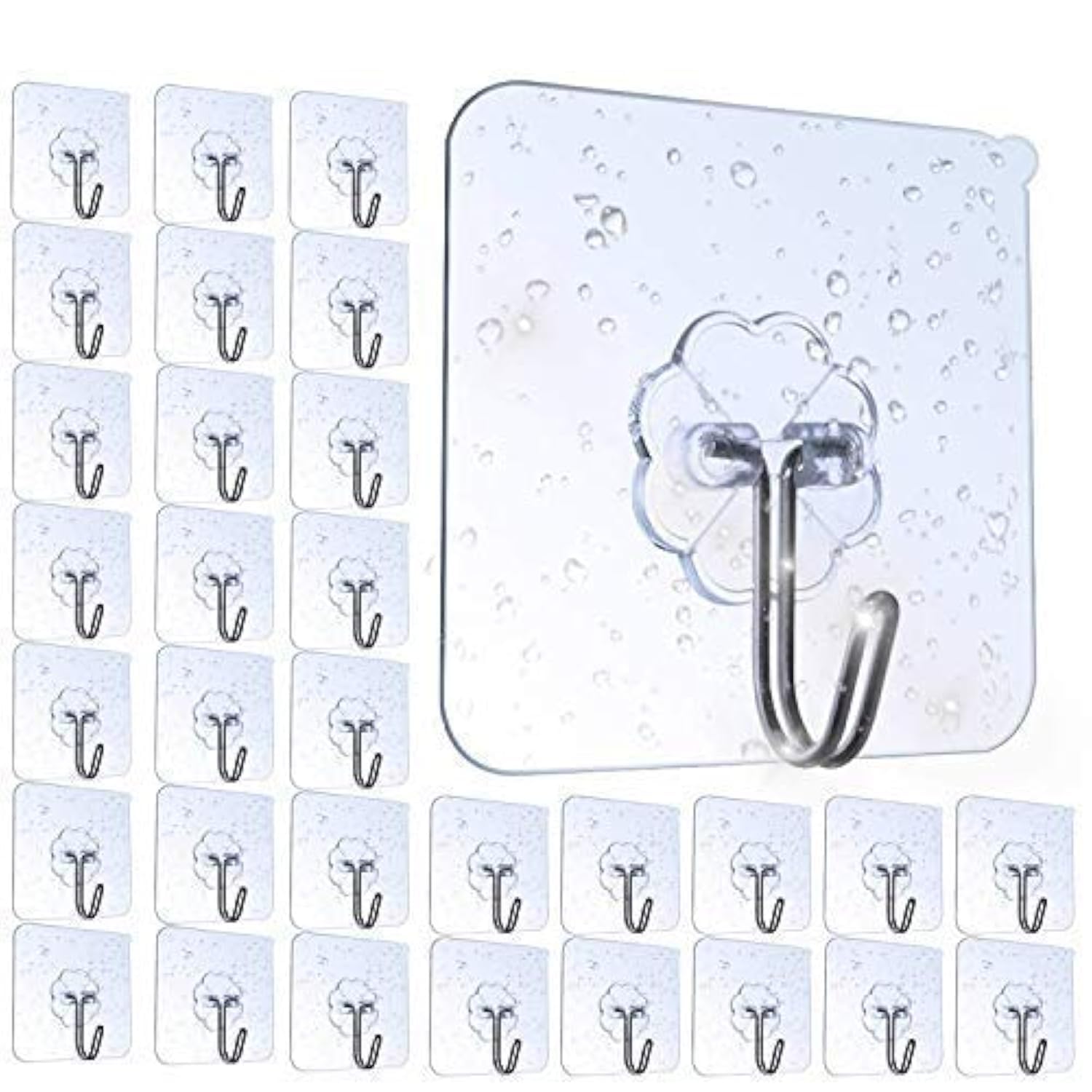 AOMEES Adhesive Hooks (32 Pack)