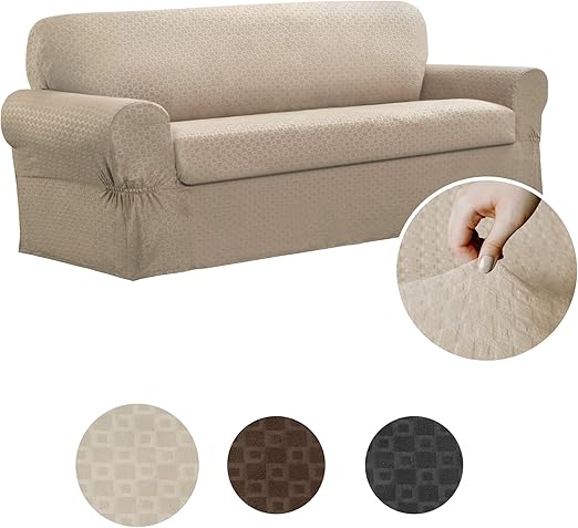 Amazon Com Maytex Conrad 2 Piece Sofa Furniture Cover Slipcover