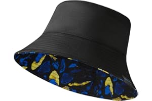 UVSAI UPF 50+ Reversible Foldable Sun Bucket Hat for Hiking Fishing Beach Safari Men Women