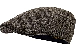 STARANCE Men Hat Wool Blend Newsboy Ivy Tweed Flat Cap