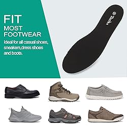 2 Pair -Womens Breathable Thin Insoles Memory Foam