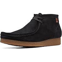 Amazon.com | Clarks Men Wallabee Evo Boot Black Suede 7 Medium | Shoes