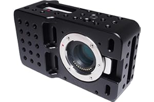 XLCS DESIGNS XLCS Cage for BMPCC OG | for Original Blackmagic Pocket Cinema Camera | Light Weight | Handheld Cinema Rig | Supports HDMI Cable Lock | Multiple 1/4" - 20 Mounting Points | Modular Design