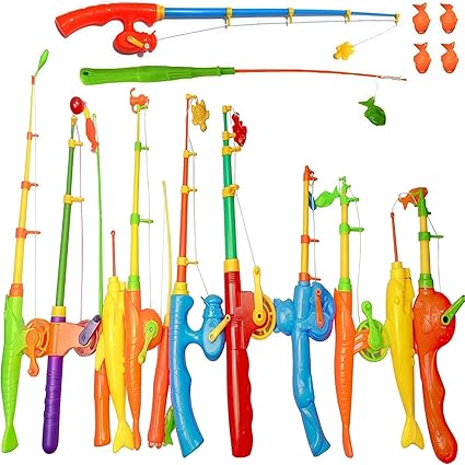 kids play fishing rod