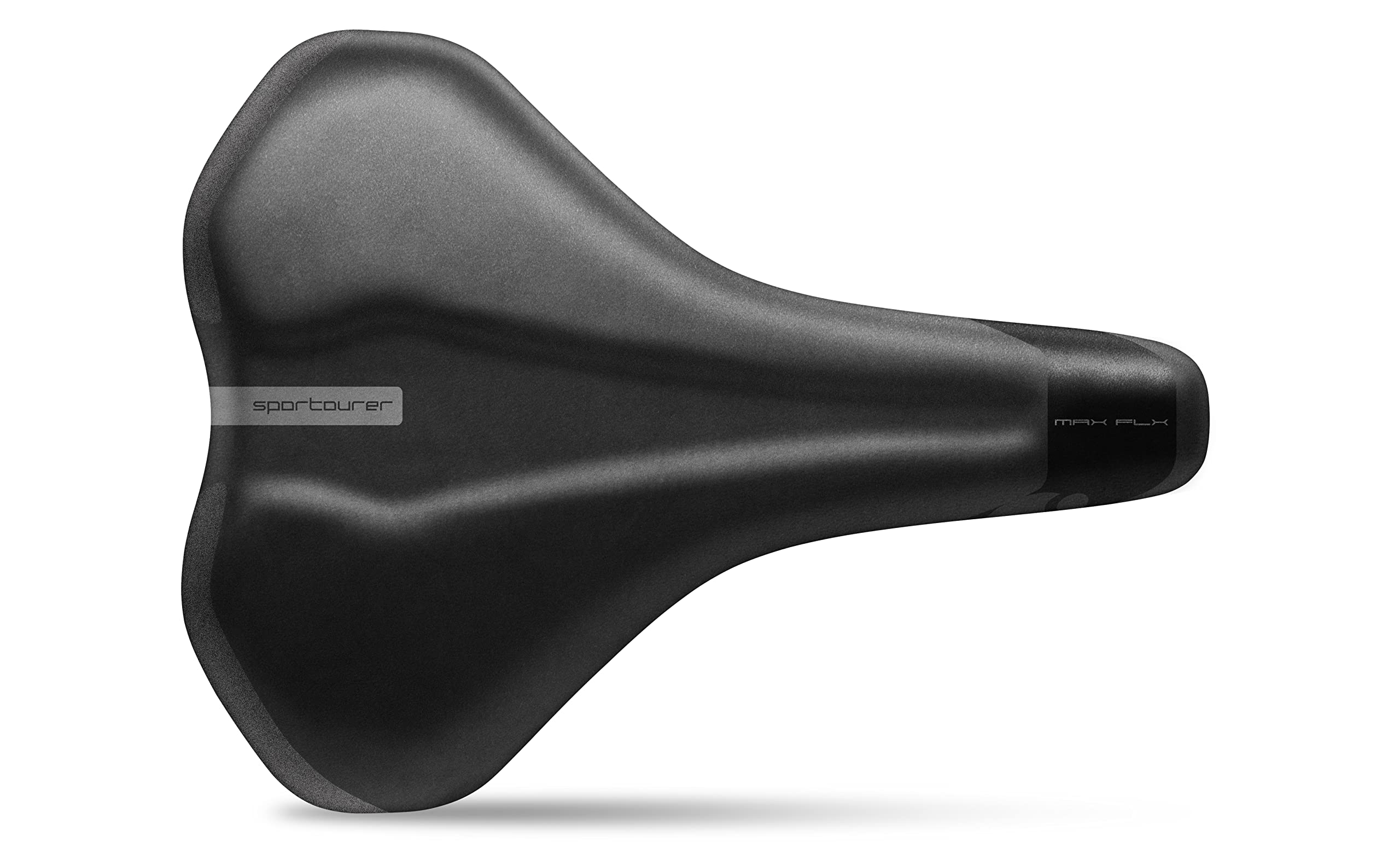 Sportourer Max Flx Fec Alloy Saddle, Soft Touch Hi-Viz, S-Fill