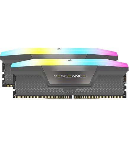 CORSAIR Vengeance RGB DDR5 RAM 32GB (2x16GB) 6000MHz CL38 Intel