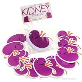 I Heart Guts Share Your Kidneys Stickers &ndash; 15-Pack Vinyl Kidney Stickers for Kidney Disease Awareness, Transplant Warriors, Dialysis Patients, CKD Support, Water Bottles, Journals, Gifts