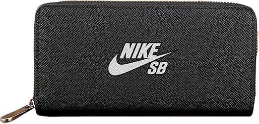 Amazon Co Jp ナイキナイキ 長財布 ラウンドファスナー ウォレット Pu革 二つ折り 薄型 大容量 財布 取り出しやすい 贈り物 ブラック 男女兼用 ホーム キッチン