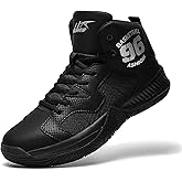 ASHION Unisex Kids Basketball Shoes Air Boys Girls High Top Sneakers Breathable Outdoor Cushioning Athletic Shoes