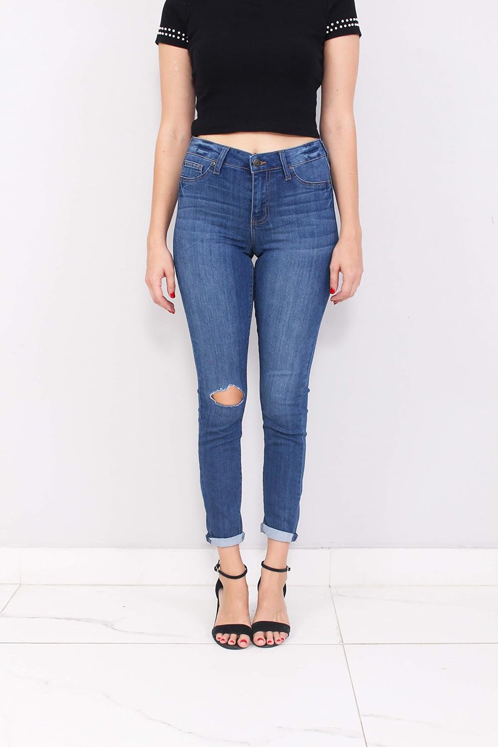 celebrity pink mid rise skinny