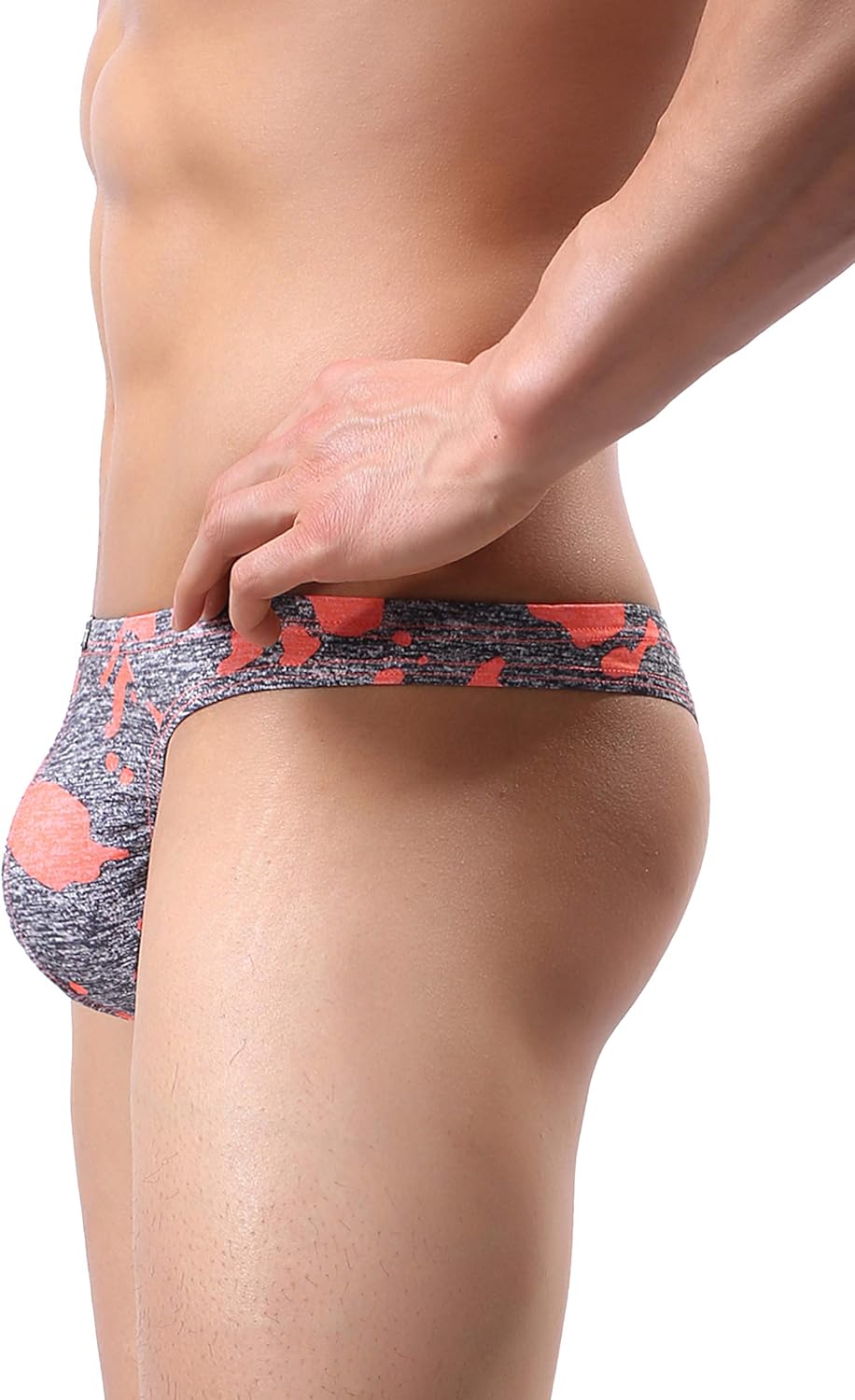 iKingsky Men's Camouflage Thong Underwear Sexy Low Rise T-back Underwear at  Men’s Clothing store