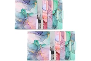 Ddaowanx Decorative File Folders Cute Colored File Folder,Letter Size File Folders for Documents,1/3-Cut Tabs,9 x 11.5 Inches,for Office,School,Home (12, Marble)