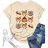 Thanksgiving Shirts for Women Funny Turkey Graphic T-Shirt Thankful Pumpkin Shirt Casual Fall Gifts Short Sleeve Tops