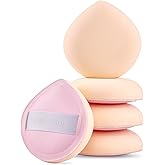 5Pcs Pale Pink Makeup Sponge For Foundation Concealer And Powder, Latex free Blender Sponge For Natural And Easy Makeup Soft 