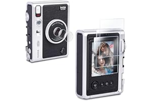 Rieibi (3+3Pack) Screen Protector for Fujifilm Instax Mini EVO Instant Camera LCD + Lens PET Flim, 0.25mm 9H Hardness Tempere
