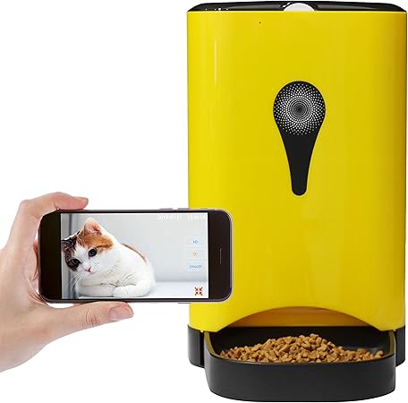 Amazon Com Dogness Smart Feed Automatic Cat Feeder Wi Fi Enabled Pet Feeder For Cat And Small Dog Smartphone App For Ios And Android Fresh Lock System Auto Food Dispenser 2l Feeder White