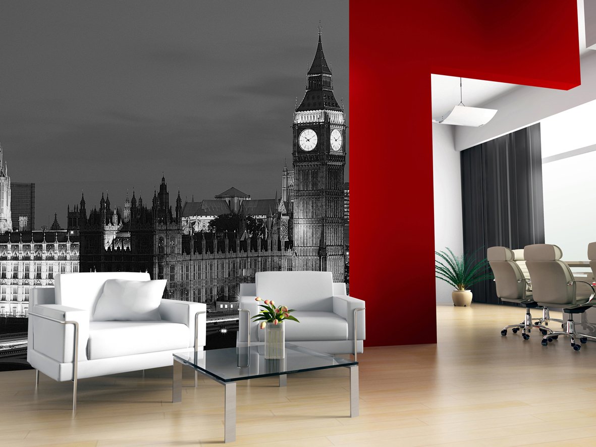 LONDON WALLPAPER MURAL Amazon.co.uk Kitchen & Home