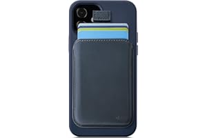 Distil Union Wally Junior | Apple MagSafe-Compatible Wallet, Leather Card Holder for iPhone, with Quick Access Pull-Tab
