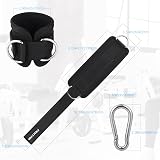 Fentar Adjustable Ankle Straps for Cable Machine with Double D-Ring view 2
