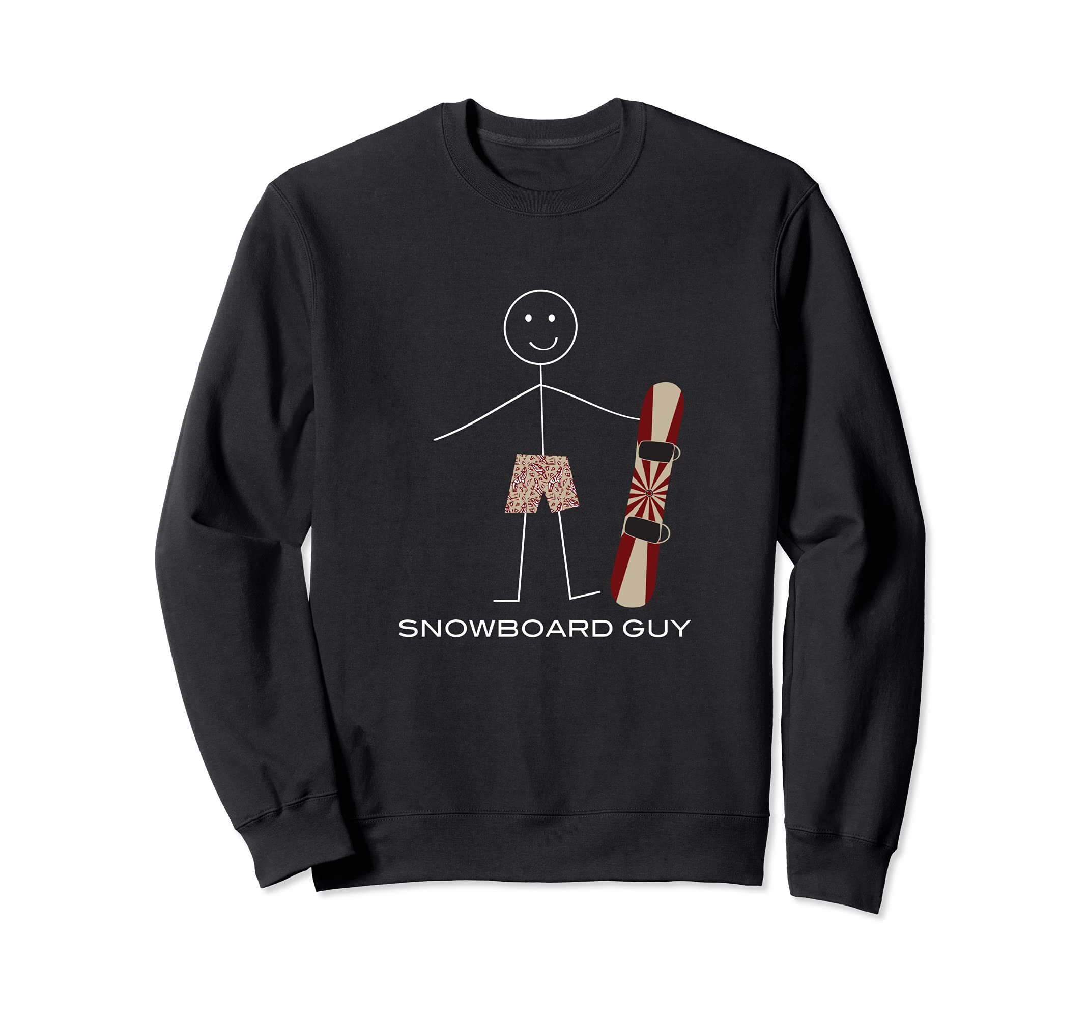 Funny Men Snowboarding, Boy Snowboard Sweatshirt