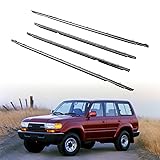 ZONFANT 4 Pcs Car Outer Door Window Moulding Trim