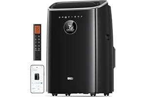 Dreo Portable Air Conditioners, 10,000 BTU Air Conditioner for Bedroom with Drainage-free Cooling, 45dB Quiet, APP/Voice/Remote, 24h Timer with Fan & Dehumidifier, Smart AC Unit for Room Indoors