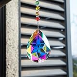 H&D Chakra Crystal Rainbow Suncatcher 76mm Bauhinia Prism Ornament view 5