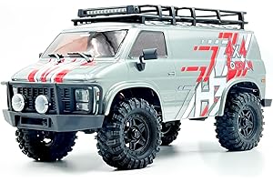 HOBBYPLUS CR18P EVO 2 RockVan RC Crawler - 1/18 Scale Mini RC Crawler with Two-Speed Transmission, All-Metal Gears, Evolved EVO Platform, Ready-to-Run, Distinctive Styling