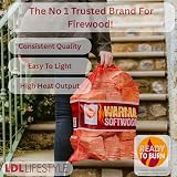 Warma Softwood Firewood Logs 75L Kiln Dried Easy to Light 3 x 25L Nets view 2