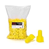 HKS 500 PCS Yellow Wire Nuts - AWG 20-10 Winged