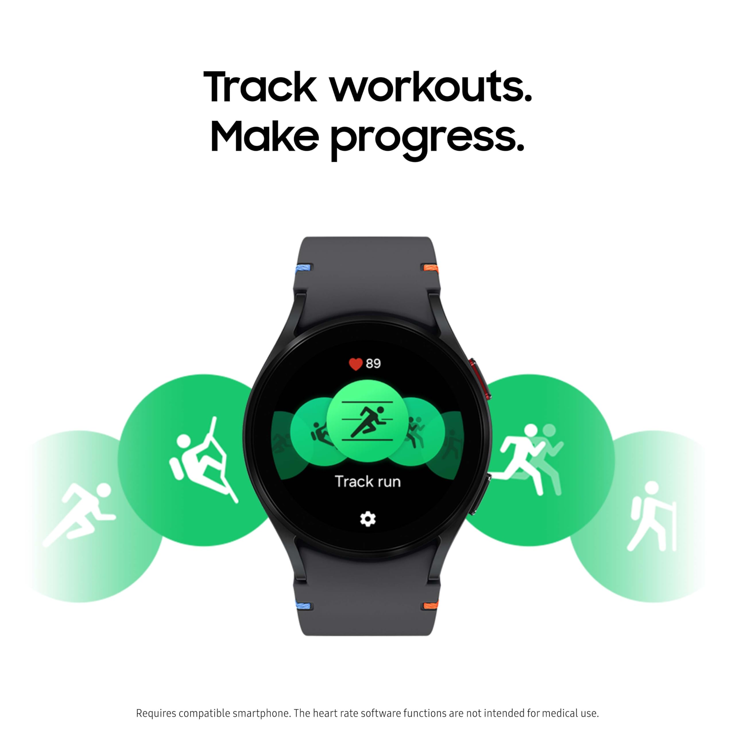 Samsung Galaxy Watch FE 40mm Bluetooth AI Smartwatch w/Fitness Tracking, BIA Sensor, Personalized HR Zones, Heart Rate Tracker, Sleep Monitor, 2024, Black [US Version, 1Yr Manufacturer Warranty]