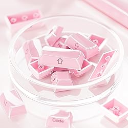 GMKWTL XVX Pink Keycaps, Crystal Jelly Keyboard