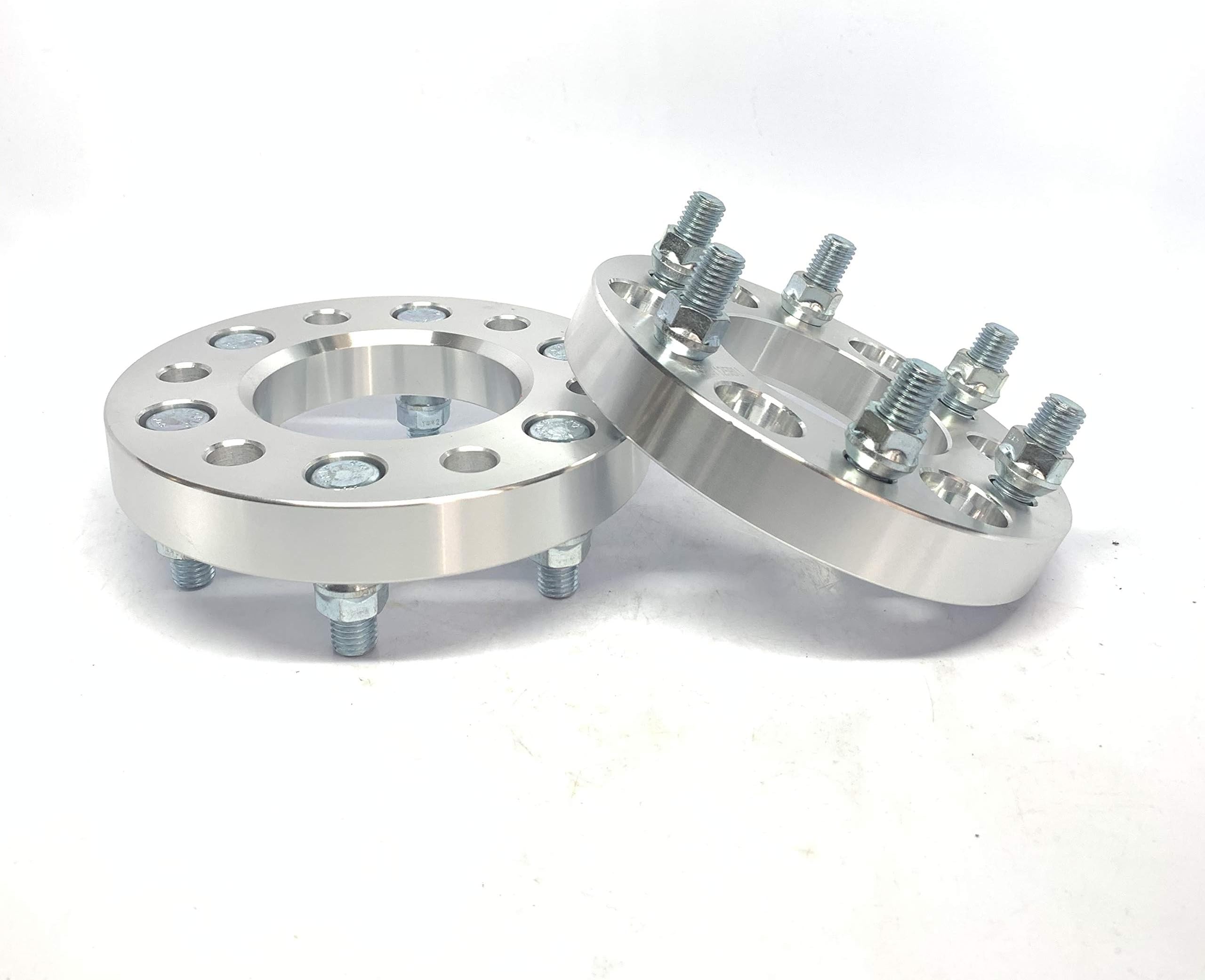 2 Pieces 1" 25mm Hub Centric Wheel Spacers w/o Wheel Centric Lip Bolt Pattern 6x120 Center Bore 66.9mm Compatible for Chevy Canyon 6Lug Truck Adapters